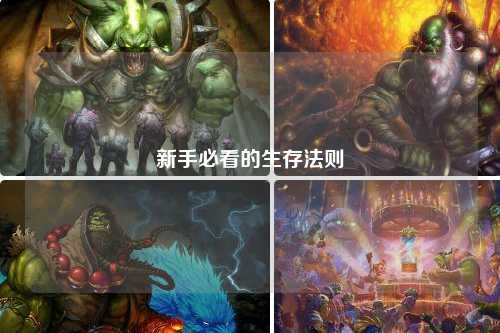 新手必看的生存法則