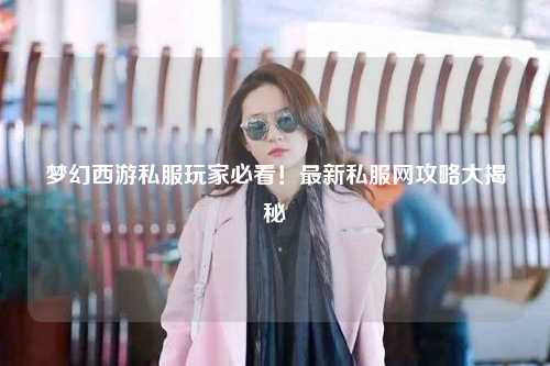 夢幻西游私服玩家必看！最新私服網攻略大揭秘