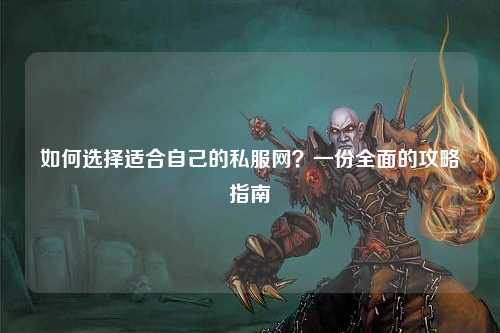 如何選擇適合自己的私服網？一份全面的攻略指南