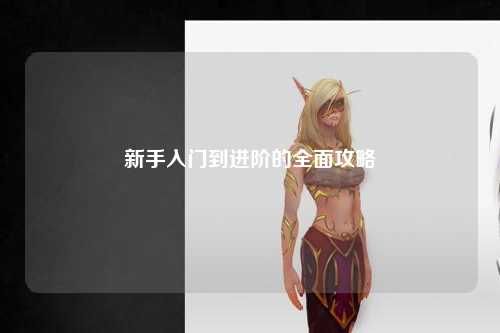 新手入門到進階的全面攻略