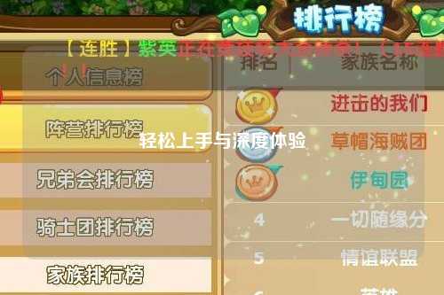 輕松上手與深度體驗