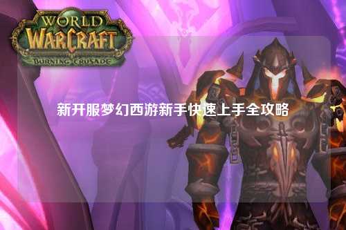 新開服夢幻西游新手快速上手全攻略