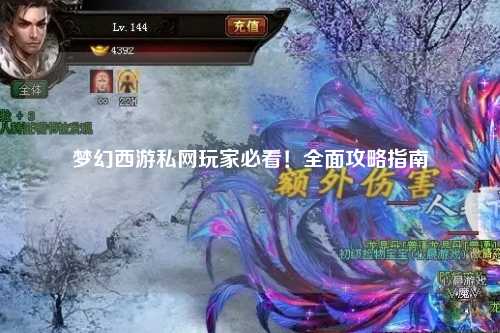 夢幻西游私網玩家必看！全面攻略指南