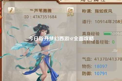 今日新開夢幻西游SF全面攻略
