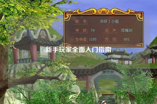 新手玩家全面入門指南