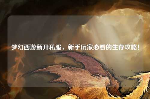 夢幻西游新開私服，新手玩家必看的生存攻略！